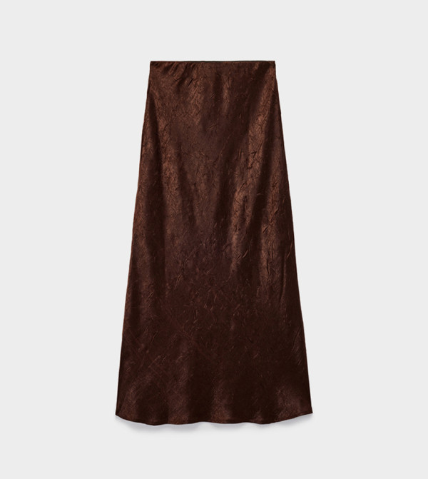 كوتون  تنانير - بني  Midi Skirts