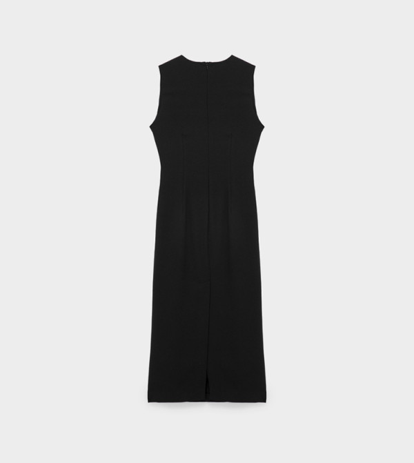 كوتون فساتين ميدي - أسود Midi Dresses