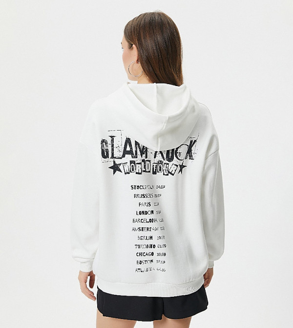 Koton  Hoodies - White Hoodies