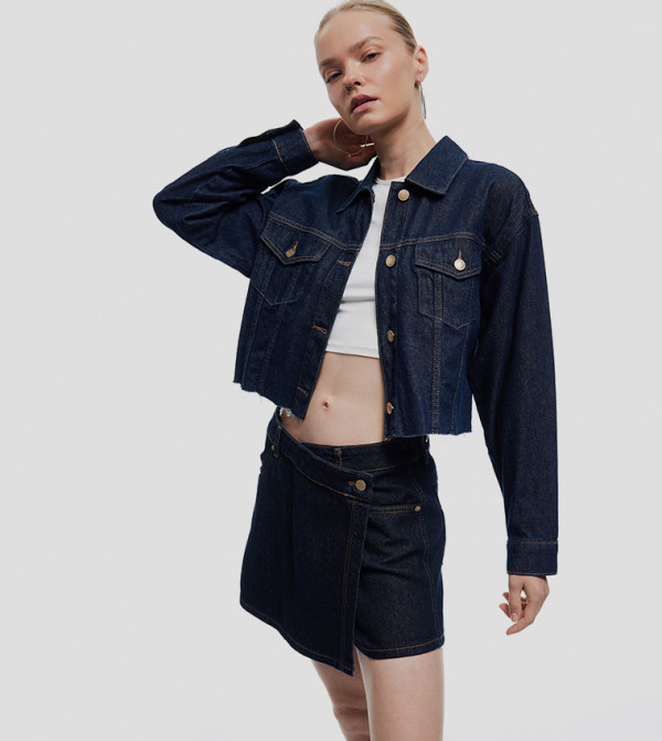 Koton  Denim shorts - Navy Denim shorts