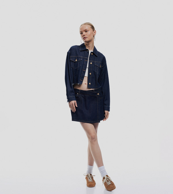 Koton  Denim shorts - Navy Denim shorts