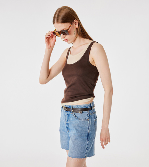 Koton  Denim shorts - Navy Denim shorts