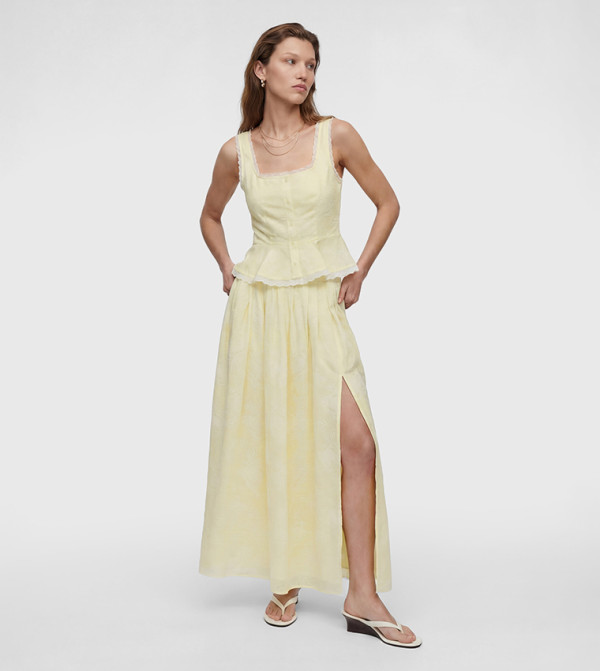 Koton Clothing - Yellow Midi Skirts