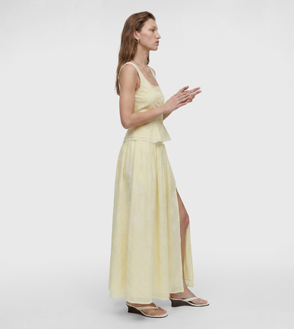 Koton Clothing - Yellow Midi Skirts