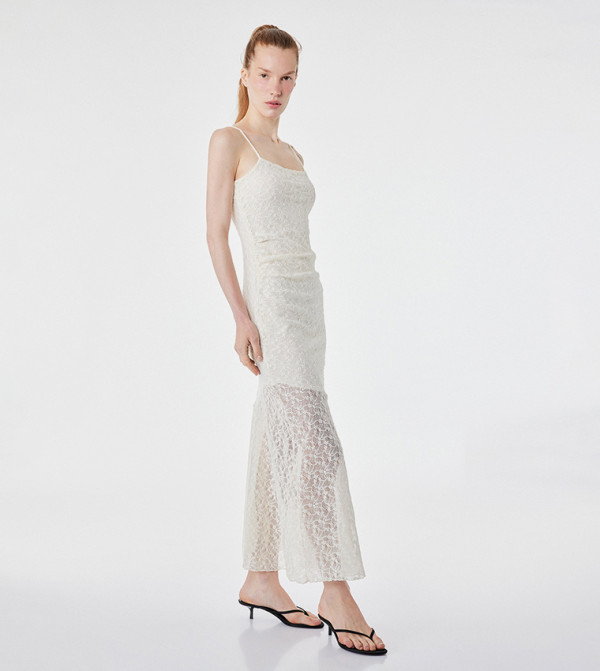 Koton  Midi Dresses - Off White Midi Dresses