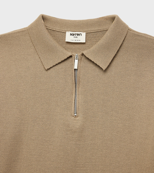 كوتون  preppy-layers - بيج سترات 