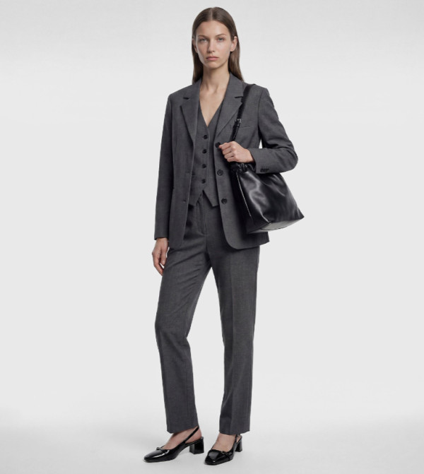 Koton  Formal Pants - Grey Formal Pants