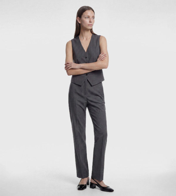Koton  Formal Pants - Grey Formal Pants