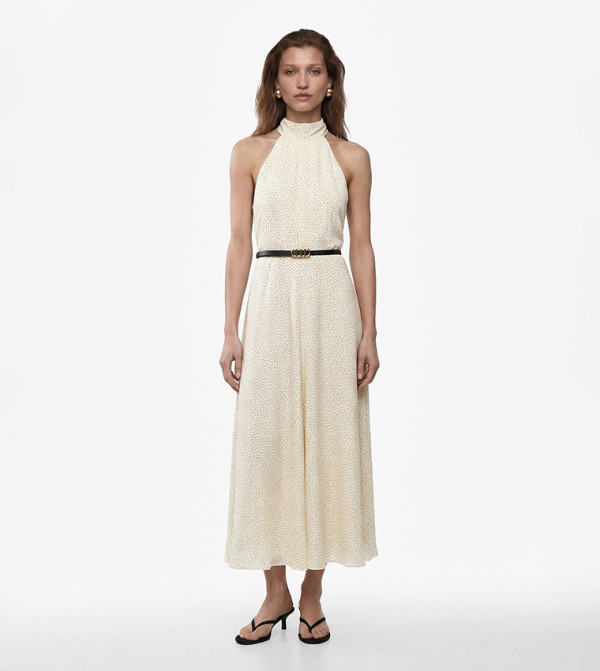 Koton  Party Dresses - Beige Midi Dresses