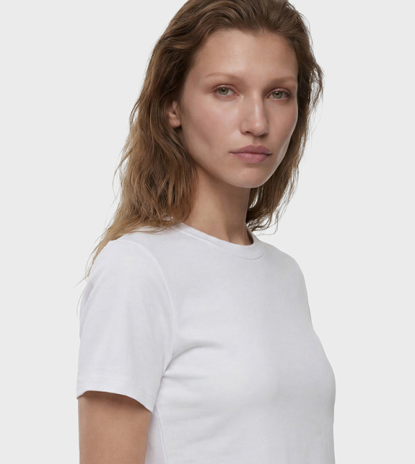 Koton  peplum-play - White Short Sleeve T-Shirts