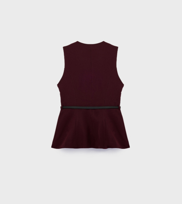 Koton Tops - Wine Sleeveless Tops