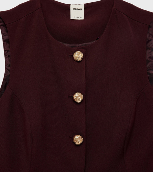 Koton Tops - Wine Sleeveless Tops