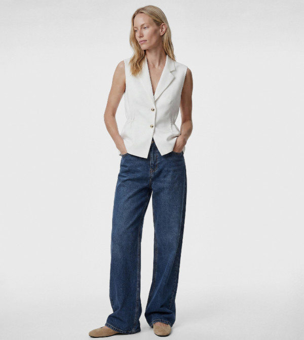 Koton  Waistcoats - Cream Waistcoats