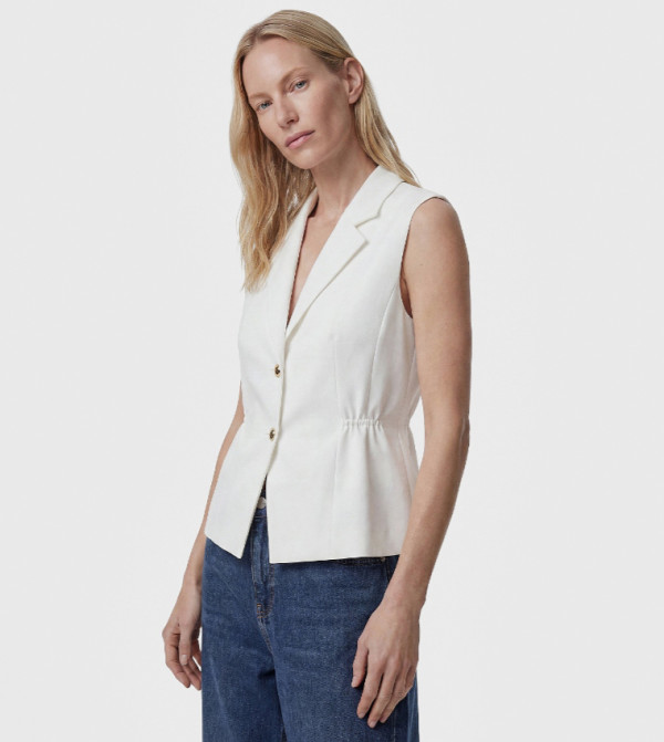 Koton  Waistcoats - Cream Waistcoats