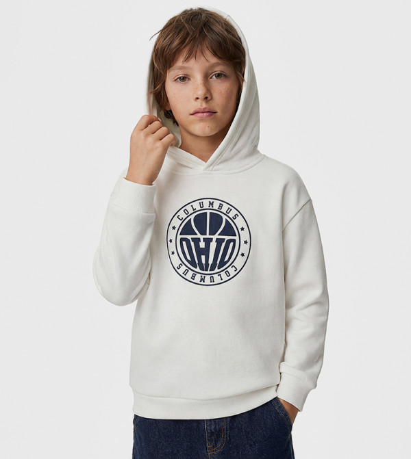 Koton Winterwear & Outerwear - Cream Hoodies