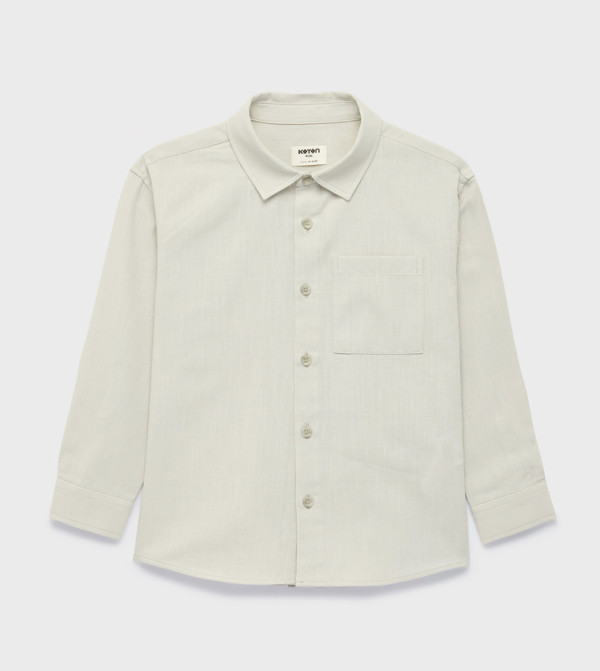 كوتون  توبات   - LIGHT GREY قمصان