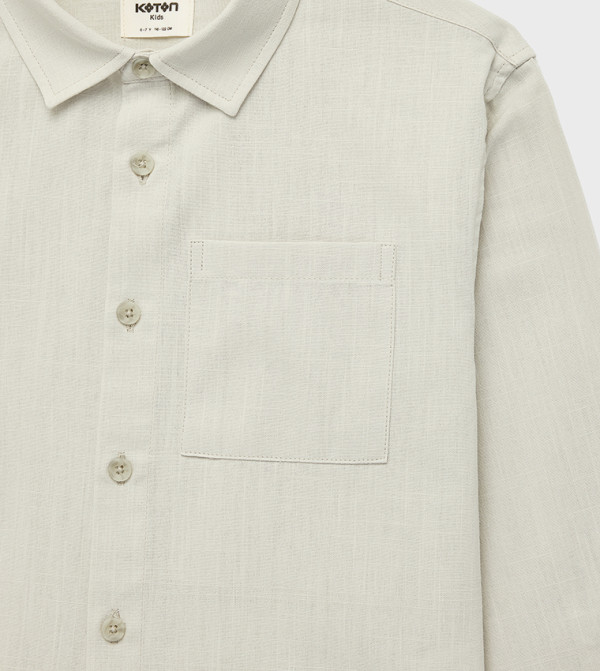 كوتون  توبات   - LIGHT GREY قمصان