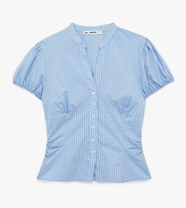 Koton micro-checks - Blue Shirts