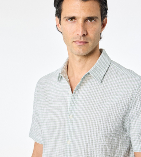 Koton  Casual Shirts - Green Short Sleeves