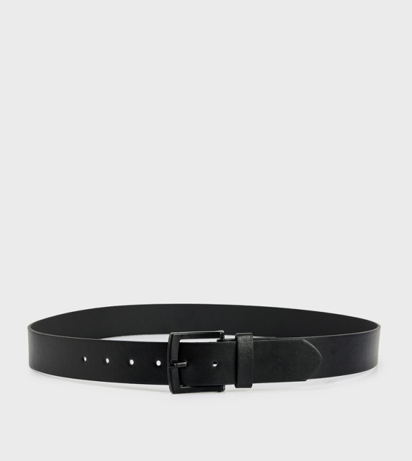 كوتون  أحزمة - أسود Leather Belts