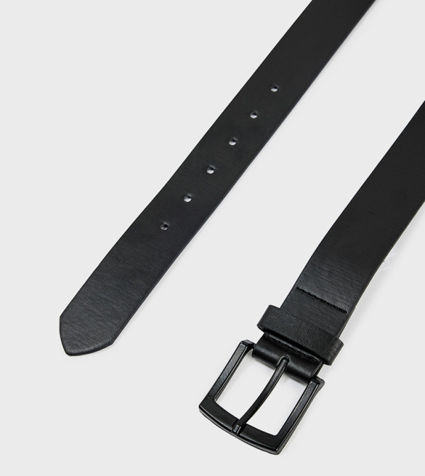 كوتون  أحزمة - أسود Leather Belts