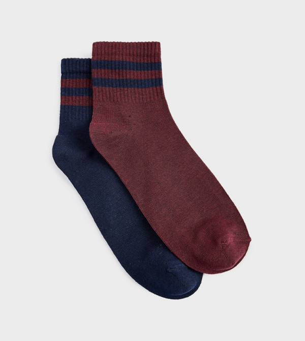 كوتون  جوارب للكاحل  - متعدد Ankle Length Socks