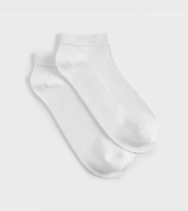 كوتون  جوارب للكاحل  - أبيض Ankle Length Socks