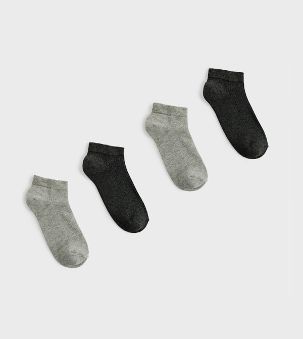 كوتون  جوارب للكاحل  - متعدد Ankle Length Socks