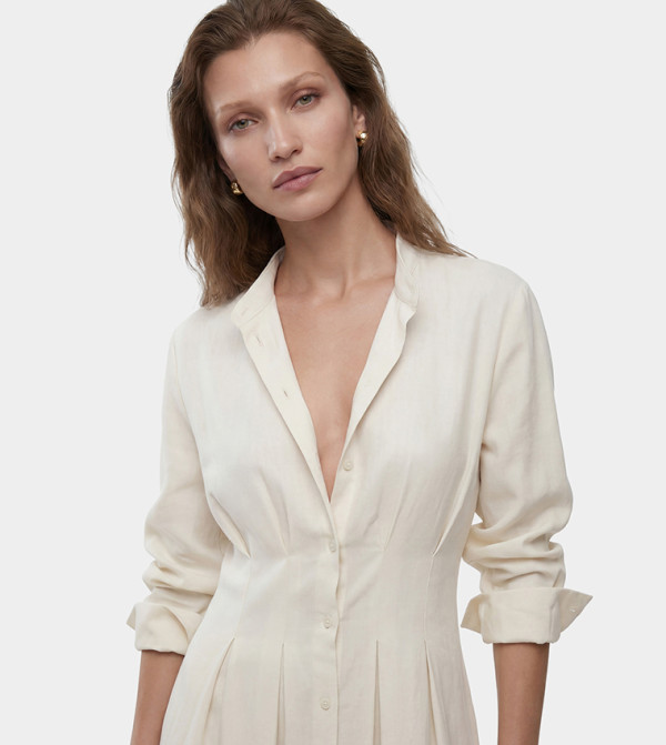 Koton Maxi Dresses - Off White Maxi Dresses
