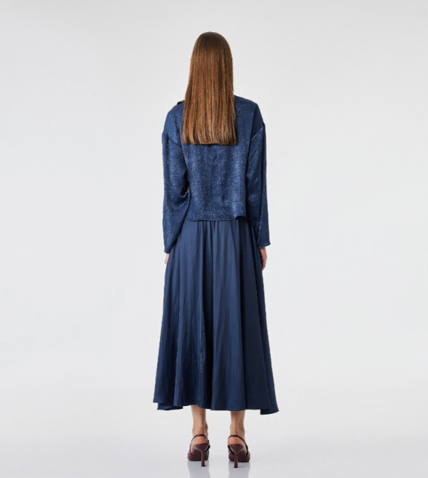 Koton  Skirts - Navy Midi Skirts