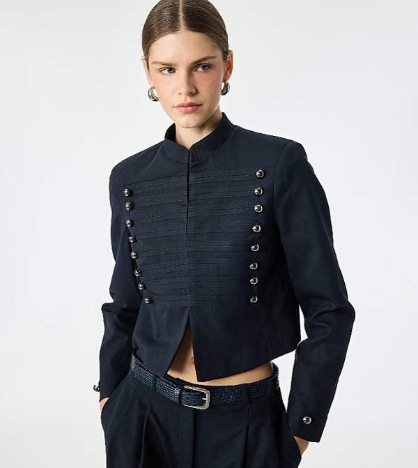 Koton  Casual Jackets - Navy Casual Jackets