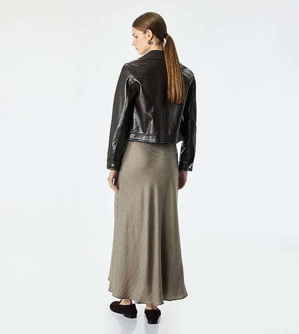 كوتون  تنانير طويلة - كاكي Maxi Skirts