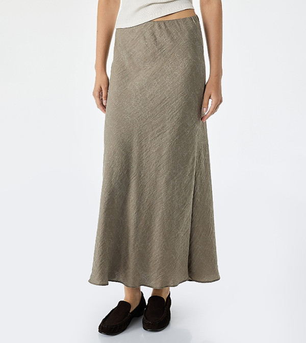 كوتون  تنانير طويلة - كاكي Maxi Skirts