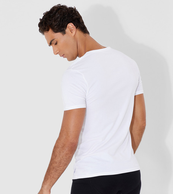 Calvin Klein V-Neck T-Shirts - White Tops & T shirts