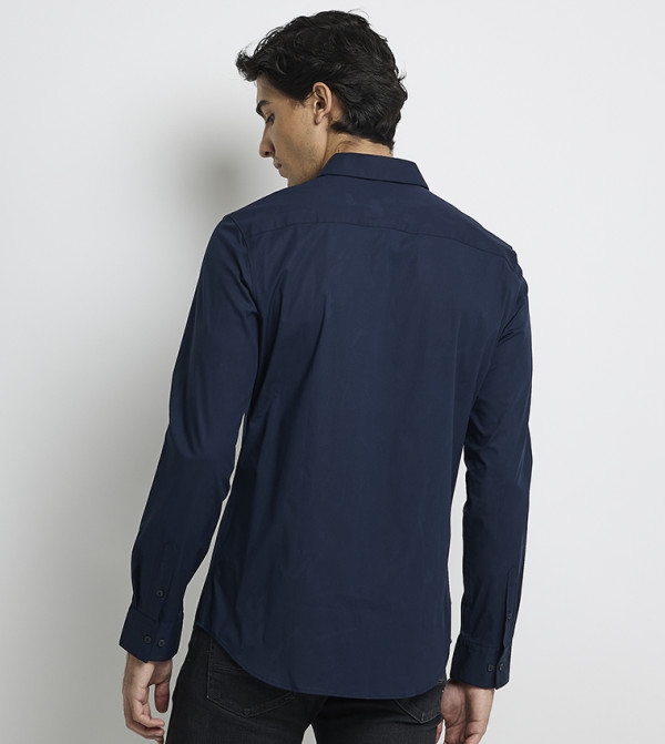 Calvin Klein Shirts - Navy Long Sleeves