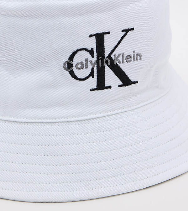 Calvin Klein  Bucket Hats - White Bucket Hats