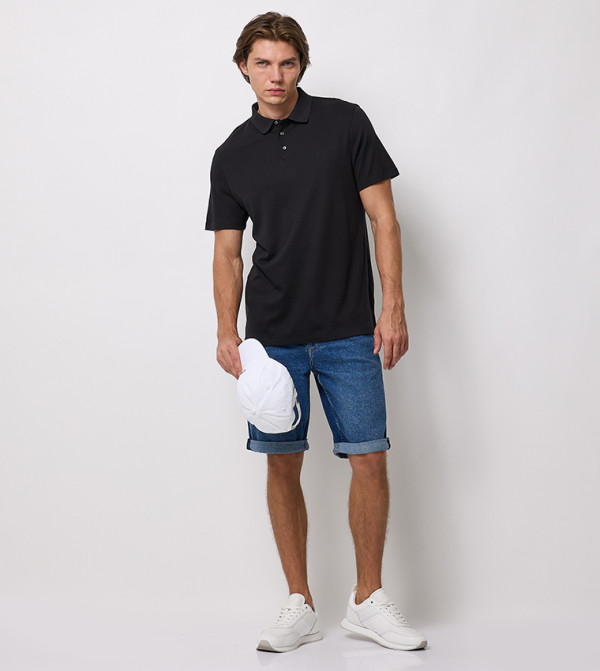 كالفين كلاين كالفين كلاين - أسود قمصان بولو