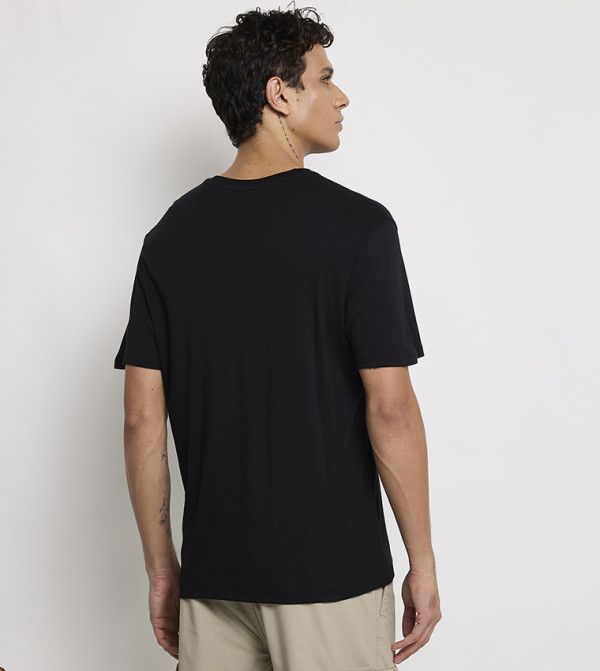 كالفين كلاين كالفين كلاين - أسود Round Neck T-Shirts