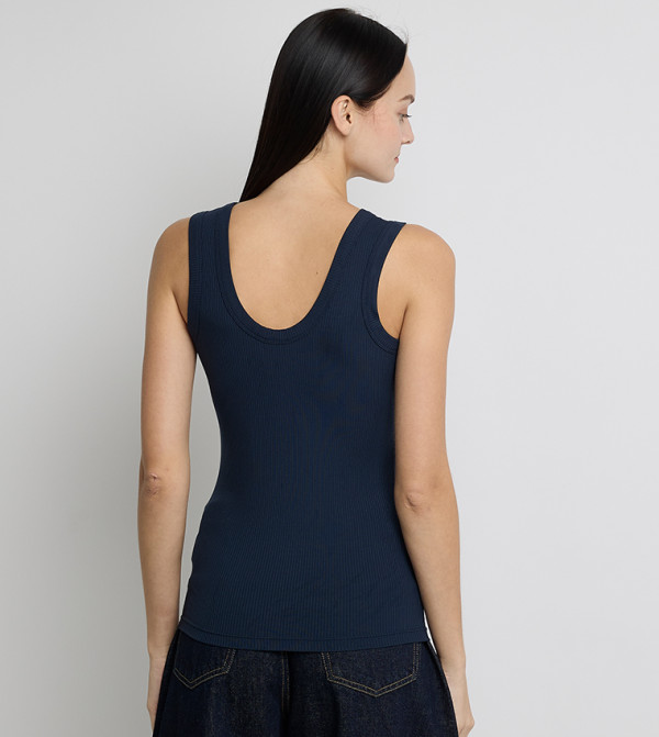 Calvin Klein Calvin Klein - Navy Sleeveless Tops