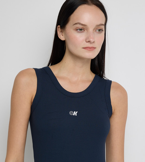 Calvin Klein Calvin Klein - Navy Sleeveless Tops