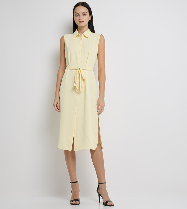 كالفين كلاين  pastel-dresses-march - أصفر فساتين كاجوال