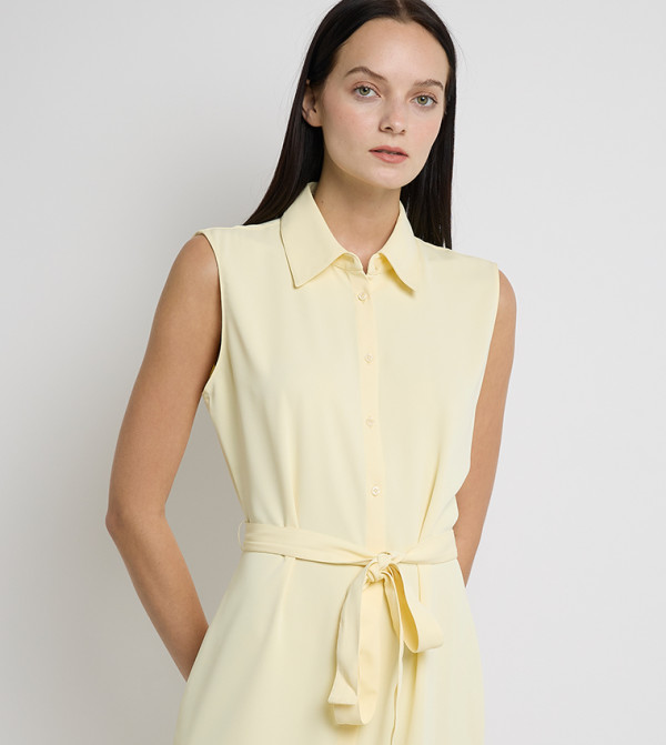 كالفين كلاين  pastel-dresses-march - أصفر فساتين كاجوال