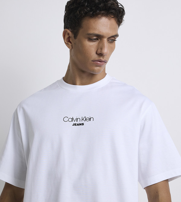 Calvin Klein Jeans Calvin Klein Jeans - White Round Neck T-Shirts