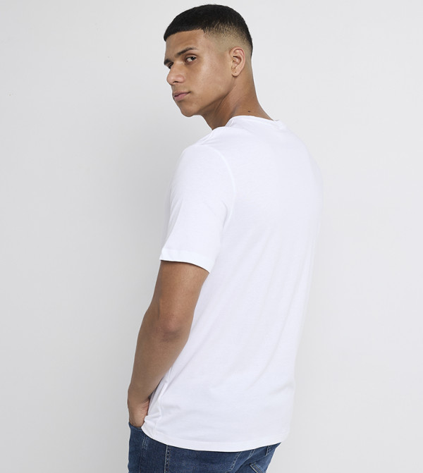 كالفين كلاين كالفين كلاين - أبيض Round Neck T-Shirts