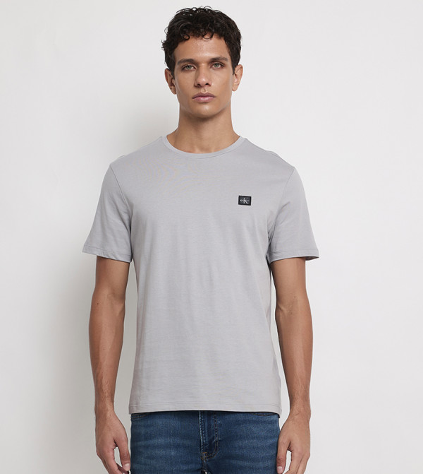 Calvin Klein Calvin Klein - Grey Round Neck T-Shirts