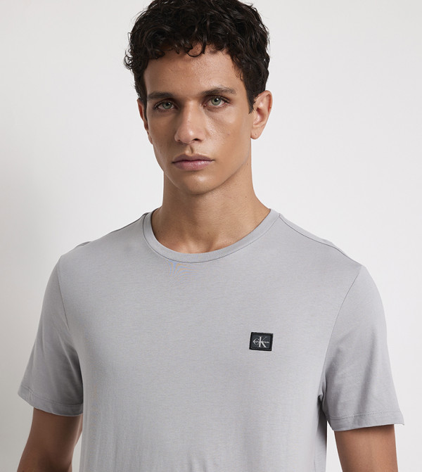 Calvin Klein Calvin Klein - Grey Round Neck T-Shirts