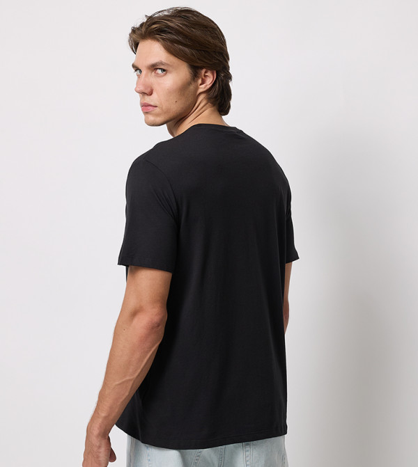 كالفين كلاين كالفين كلاين - أسود Round Neck T-Shirts