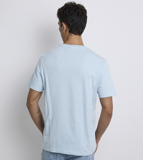Calvin Klein Jeans Calvin Klein Jeans - Sky Blue Round Neck T-Shirts