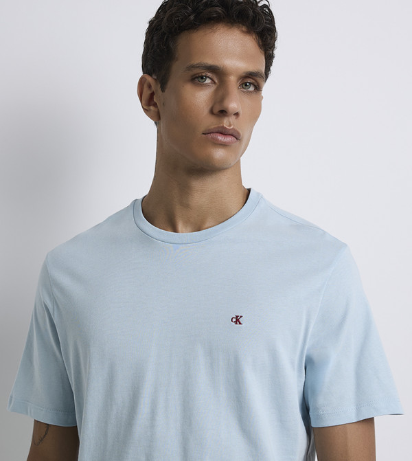 Calvin Klein Jeans Calvin Klein Jeans - Sky Blue Round Neck T-Shirts