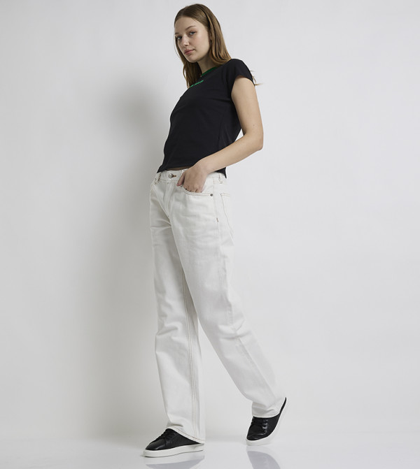 Calvin Klein Calvin Klein - White Straight Jeans